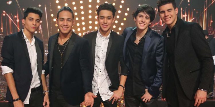 El grupo de pop juvenil CNCO, agrupación ganadora del programa concurso "La Banda" de Univision (EFE) (Imaginate In Media)