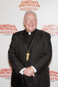  His Eminence Timothy Cardinal Dolan Blesses the  Animals from The Christmas Spectacular's "Living Nativity " Scene.