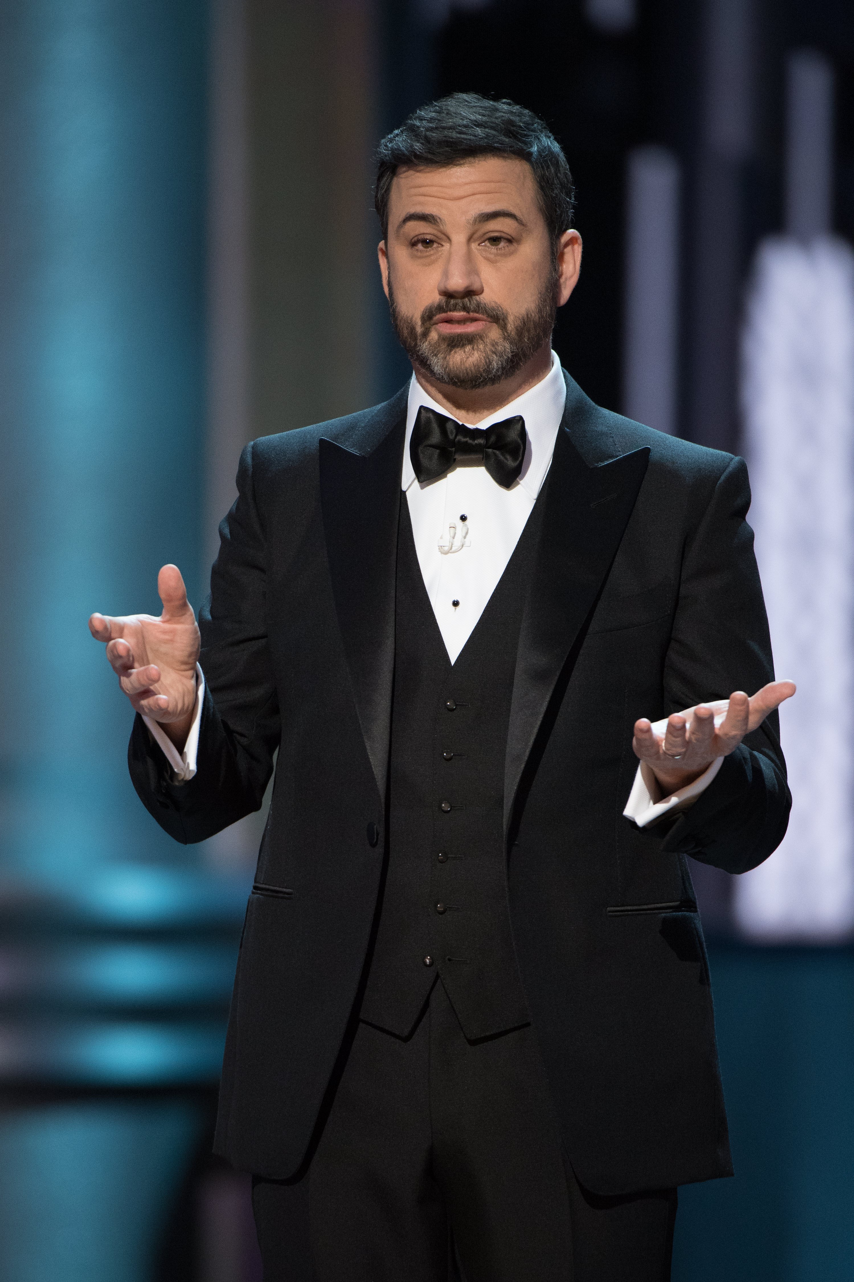 Jimmy-Kimmel-hosting-the-89th-annual-Academy-Awards "La La Land" una cita la historia en los Óscar