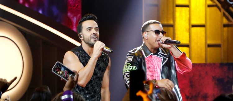 PREMIOS BILLBOARD DE LA MòSICA LATINA 2017 -- Pictured: Luis Fonsi, Daddy Yankee perform on stage at the Watsco Center in the University of Miami, Coral Gables, Florida on April 27, 2017 -- (Photo by: John Parra/Telemundo)