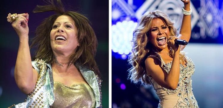 Las cantantes mexicanas Gloria Trevi y Alejandra Guzmán lanzaron hoy el sencillo "Cuando un hombre te enamora", un dúo grabado en la preparación de la gira conjunta (EFE)