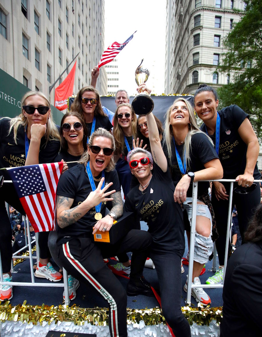 USA2 Team USA el fútbol les rinde tributo campeonas del mundo