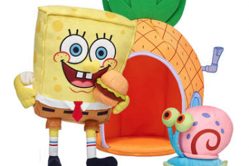 Encuentra la nueva colección de SpongeBob SquarePants solo en la tienda en línea de Build a Bear.