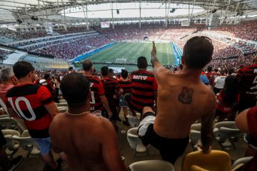 Aficionados del Equipo brasileño Flamengo