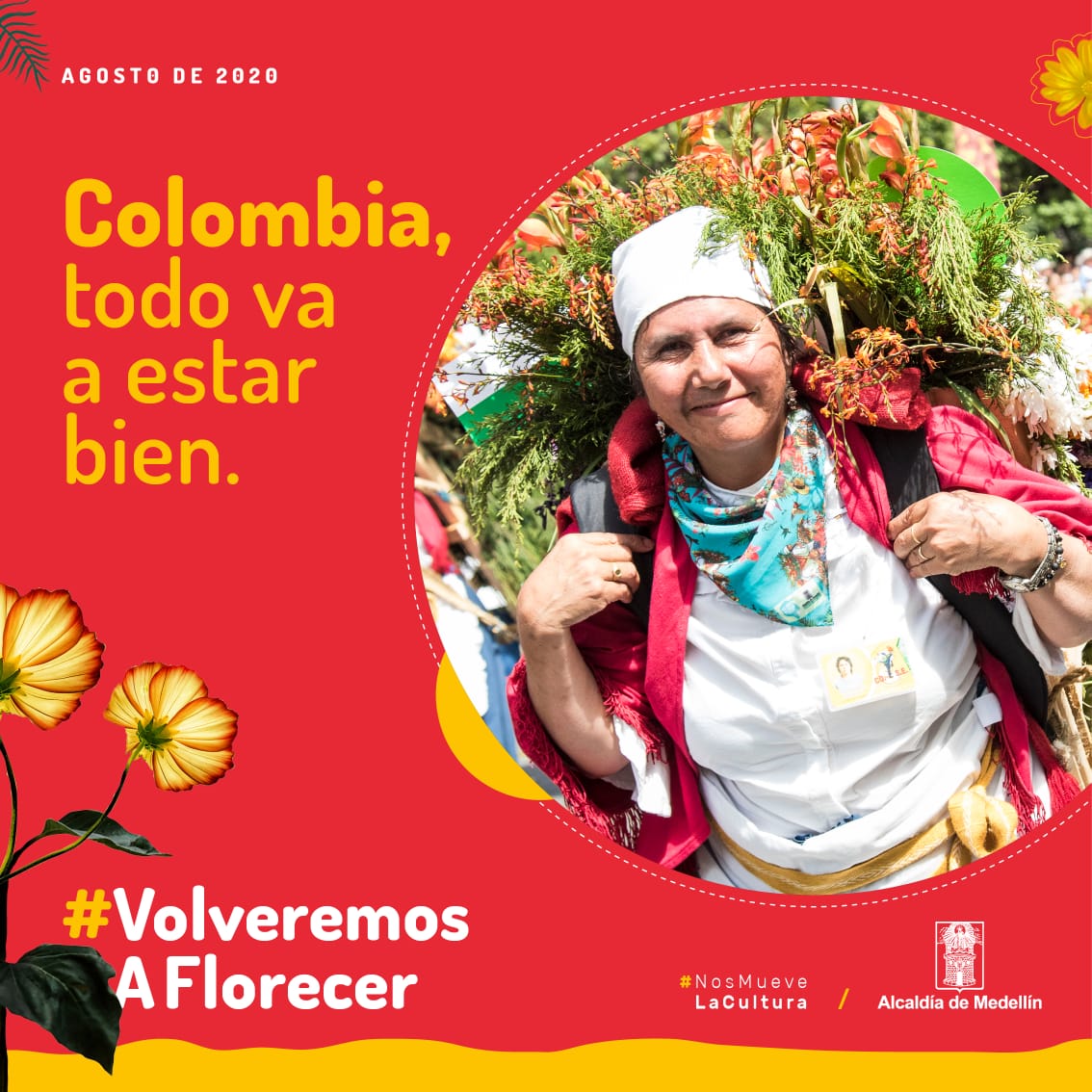 Silleta-Risaralda #VolveremosAFlorecer, la iniciativa que lleva el arte de las silletas al personal médico de Colombia