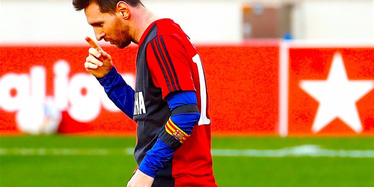 El delantero argentino del FC Barcelona Lionel Messi.EFE