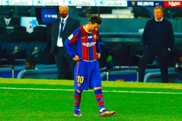 El delantero del FC Barcelona Leo Messi, durante el partido de la decimocuarta jornada de LaLiga Santander ante el Valencia disputado este sábado en el Camp Nou, en Barcelona. EFE/