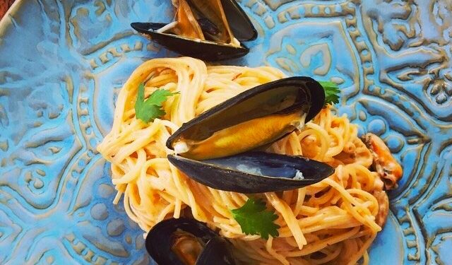 Barilla® Linguine con Camarones y Vino Blanco.