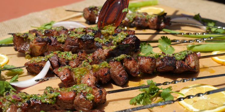 Brochetas De Cerdo 