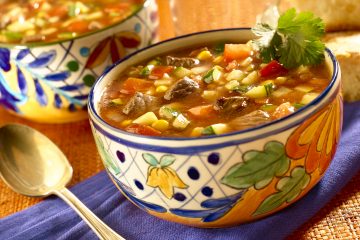 Ancho Chili Beef & Vegetable Soup