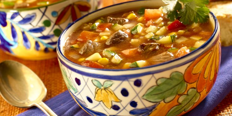 Ancho Chili Beef & Vegetable Soup