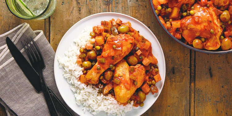 Pollo en Fricasé