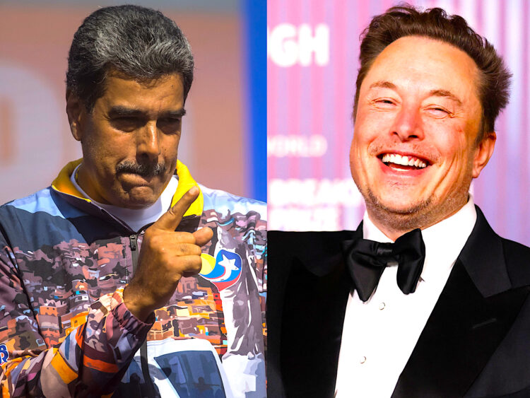 Combo de fotografías del presidente de Venezuela, Nicolás Maduro (izq.), y el CEO de Tesla Motors Elon Musk. La pelea de tono callejero que el martes protagonizaron el magnate Elon Musk y el presidente venezolano Nicolás Maduro a cuenta de las elecciones y la supuesta manipulación de los resultados parece haber bajado de tono este miércoles. Todo comenzó cuando el lunes Musk comenzó a postear o repostear en la red de su propiedad, X (antes Twitter) mensajes que denunciaban el presunto fraude electoral en Venezuela. Entre los mensajes reenviados por Musk estaban los de la líder opositora venezolana María Corina Machado y otros gobernantes con los que Musk lleva tiempo mostrando gran sintonía, como el argentino Javier Milei o el salvadoreño Nayib Bukele. EFE/Miguel Gutiérrez/Caroline Brehman