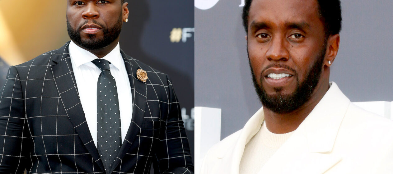 Combo de fotografías de archivo donde aparecen el rapero estadounidense Curtis Jackson "50 Cent" (i) y el cantante Sean 'Diddy' Combs. El rapero estadounidense 50 Cent está produciendo una serie documental para Netflix sobre las acusaciones de tráfico sexual y crimen organizado contra Sean 'Diddy' Combs, informó este miércoles Variety. EFE/ Sebastien Nogier/Nina Prommer