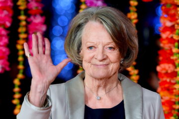 La actriz británica Maggie Smith, conocida por sus papeles en las películas de Harry Potter y la serie Downton Abbey, entre otras, ha muerto a los 89 años. (Cine, Reino Unido, Londres) EFE/EPA/ANDY RAIN