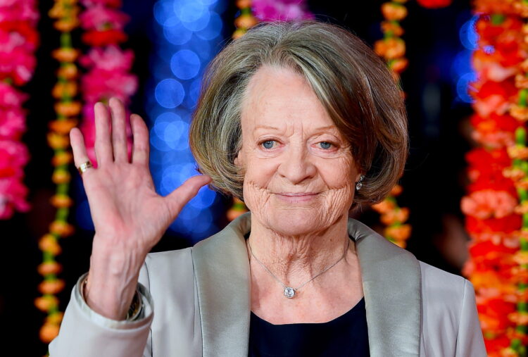 La actriz británica Maggie Smith, conocida por sus papeles en las películas de Harry Potter y la serie Downton Abbey, entre otras, ha muerto a los 89 años. (Cine, Reino Unido, Londres) EFE/EPA/ANDY RAIN