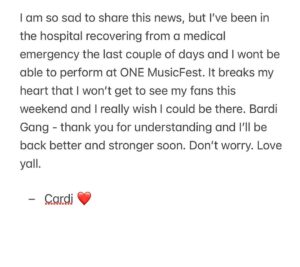 464372466_18566161693059893_1397247173588939052_n-300x267 La cantante Cardi B cancela un concierto al ser hospitalizada por una emergencia médica