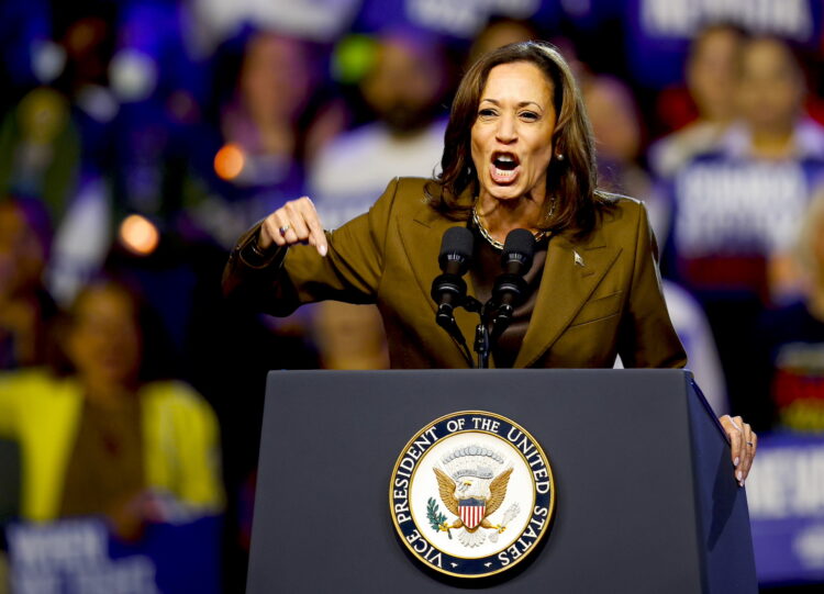 La campaña de la vicepresidenta de Estados Unidos, Kamala Harris, anunció este miércoles el lanzamiento de ‘Hombres con Harris. (Elecciones) EFE/EPA/CAROLINE BREHMAN