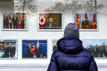 La Unión Europea condenó "enérgicamente" el lanzamiento este jueves de un misil balístico intercontinental por parte de Corea del Norte. (Corea del Norte, Rusia, Ucrania, Moscú, Seúl, Kiev) EFE/EPA/YURI KOCHETKOV