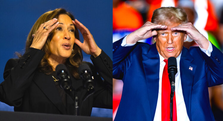 Combo de fotografías donde se observa a la vicepresidenta y candidata demócrata a la presidencia de los Estados Unidos, Kamala Harris y al expresidente y candidato republicano a la presidencia de los Estados Unidos, Donald Trump. El mundo está muy atento a las elecciones del 5 de noviembre en Estados Unidos entre la vicepresidenta demócrata, Kamala Harris y el expresidente republicano Donald Trump por si se produce un giro en la política exterior de la superpotencia norteamericana. EFE/ Erik S. Lesser / David Muse