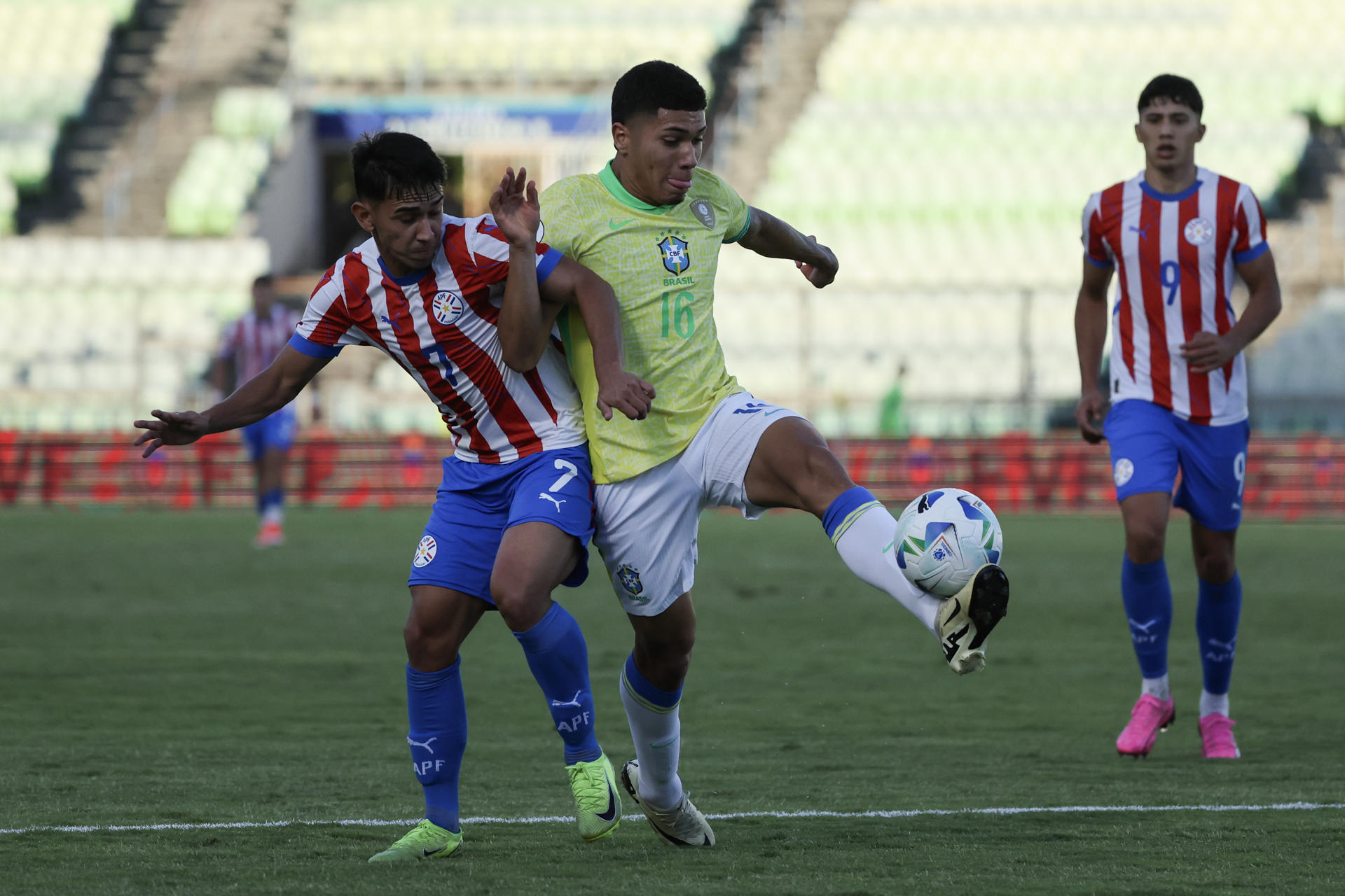 0965c4f9cefd7404d5d0e72694404a8083ddbf75w 1-3. Brasil separa su cupo para el Mundial Sub-20 tras vencer a una Paraguay imprecisa en defensa