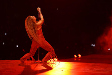 Fotografía cedida por Nicolás Gerardín de la cantante colombiana Shakira durante su segundo concierto en Barranquilla (Colombia). EFE/ Nicolás Gerardín