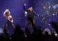 El artista puertoriqueño Chayanne durante el concierto que ha ofrecido este domingo en A Coruña enmarcado en la gira 'Bailemos otra vez'. Tras diez años de ausencia en España, Chayanne vuelve con su gira con 'Bailemos otra vez'. EFE/ Cabalar