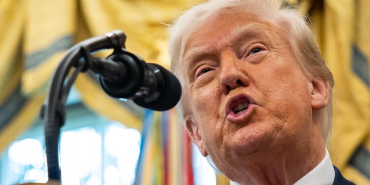 El presidente estadounidense, Donald Trump. EFE/SAMUEL CORUM