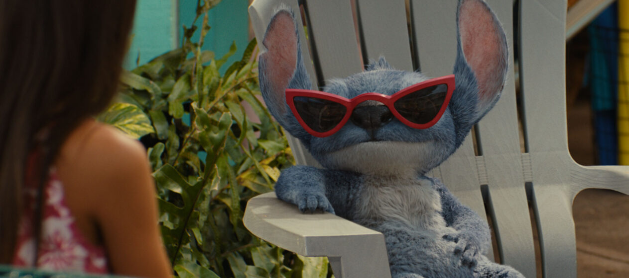(L-R) Maia Kealoha as Lilo and Stitch in Disney’s live-action LILO & STITCH. Photo courtesy of Disney. © 2025 Disney Enterprises Inc. All Rights Reserved.